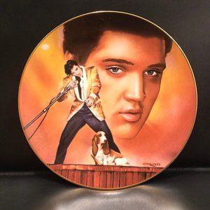 Elvis Presley Hound Dog Collectors Plate